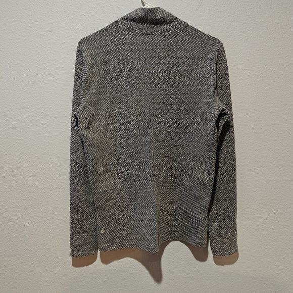 Lululemon Ready To Ruru Turtle Neck Shirt Size 8 Heathered Herringbone - Picture 3 of 5